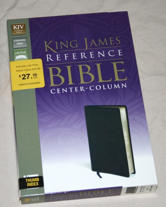 Zondervan King James Reference Bible Center-Column with Thumb In 001