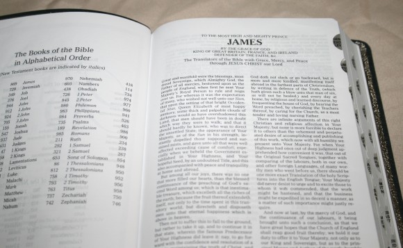 Zondervan King James Reference Bible Center-Column with Thumb In 008