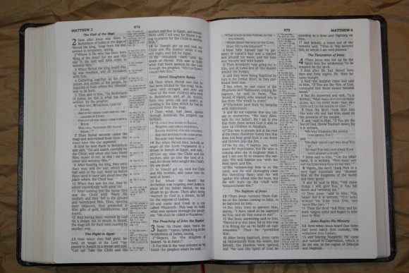 Foundation Large Print Ultrathin Reference Bible NASB 014