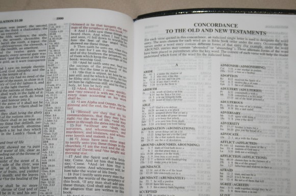 Zondervan King James Reference Bible Center-Column with Thumb In 021