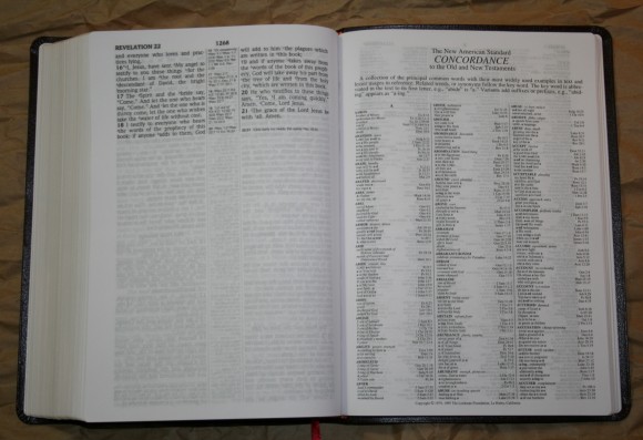 Foundation Large Print Ultrathin Reference Bible NASB 020