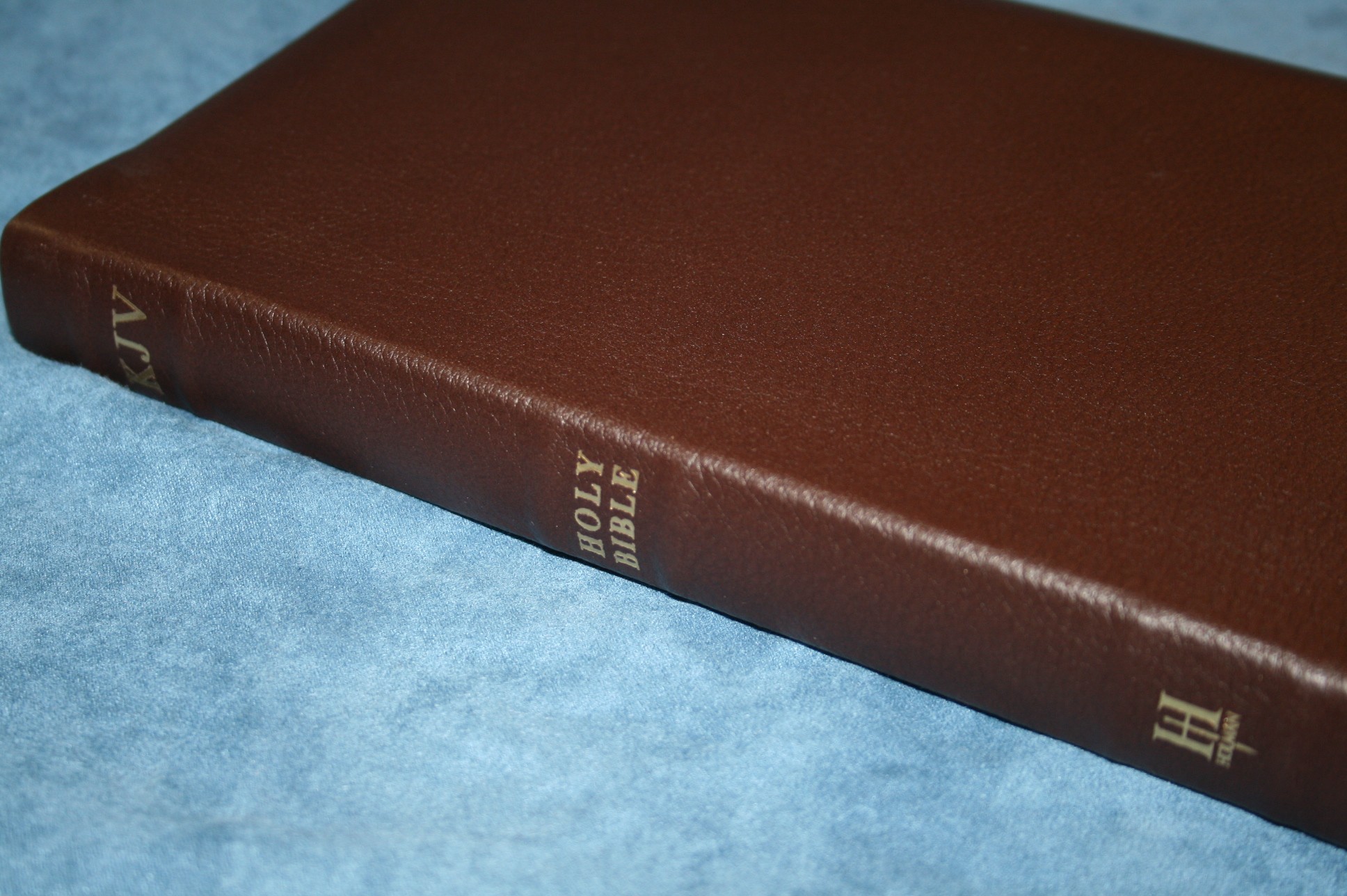 Holman KJV Large Print UltraThin Reference Bible in Brown Genuine