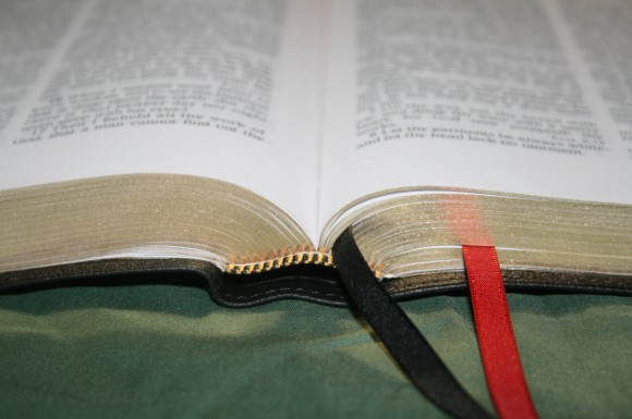 Holman KJV Ministers Bible in Black Top Grain Cow Hide (13)