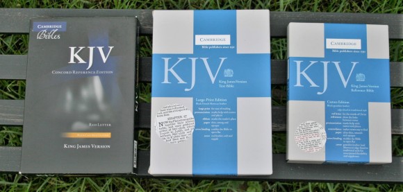 Three Classic Cambridge KJV's - Concord, Large Print Text, and Cameo