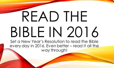 Read the Bible in 2016