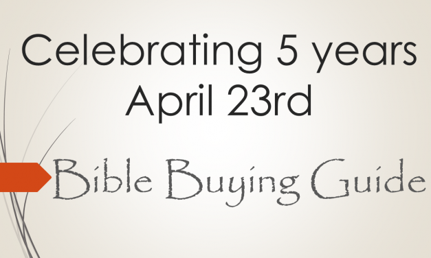 Celebrating Bible Bible Guide’s 5th Anniversary