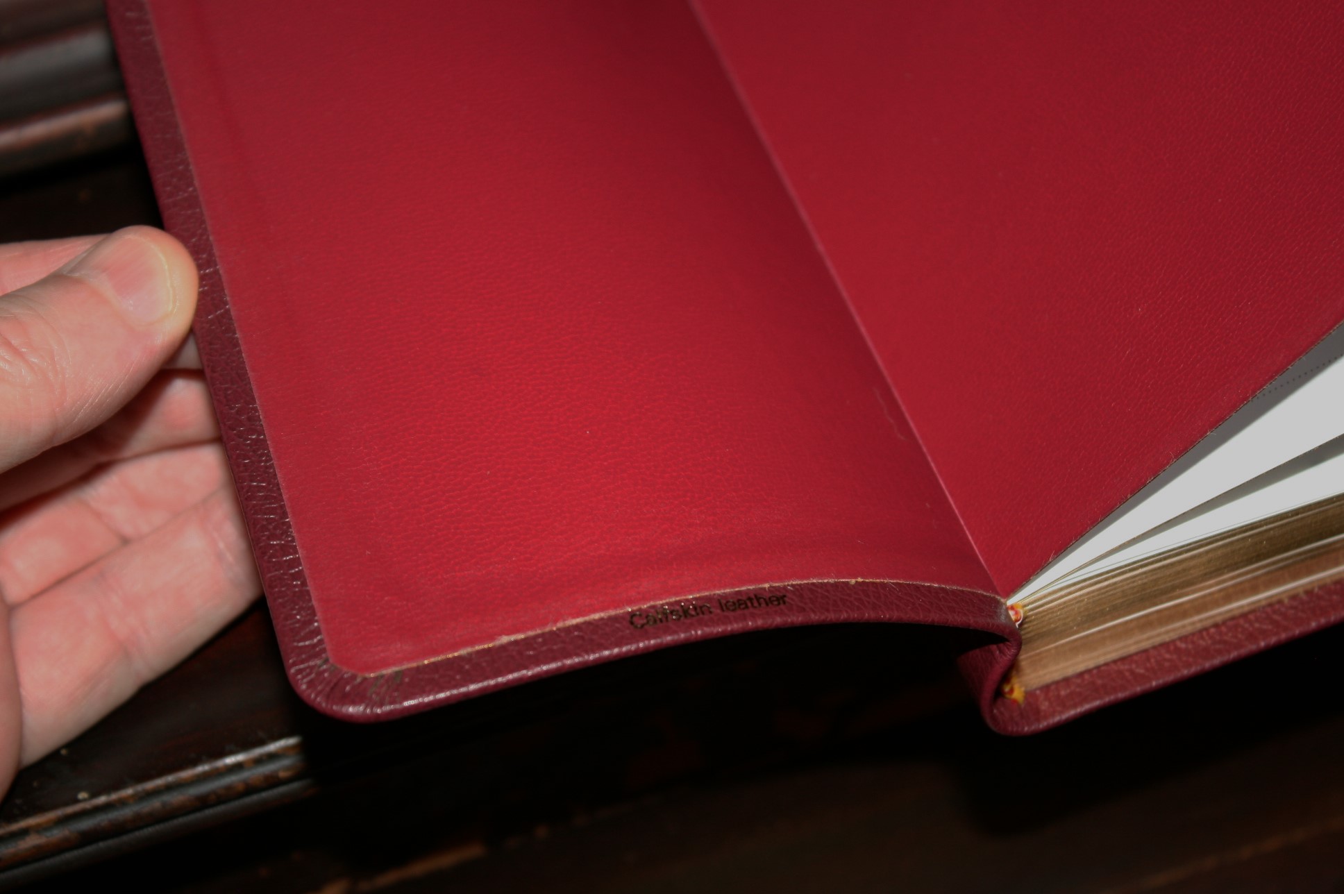 TBS Pocket Reference Bible KJV in Burgundy Calfskin Review Bible