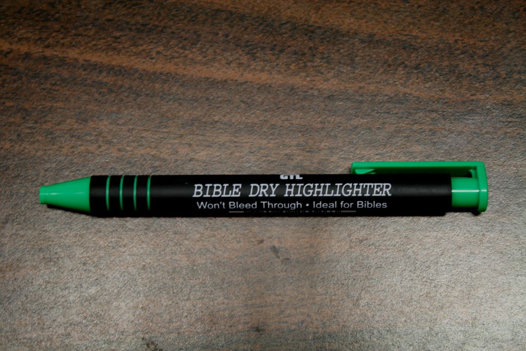 Bible Highlighters And Pens No Bleed Through, Bible Verse Dry