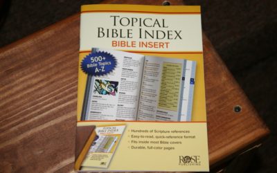 Topical Bible Index Bible Insert from Rose Publishing