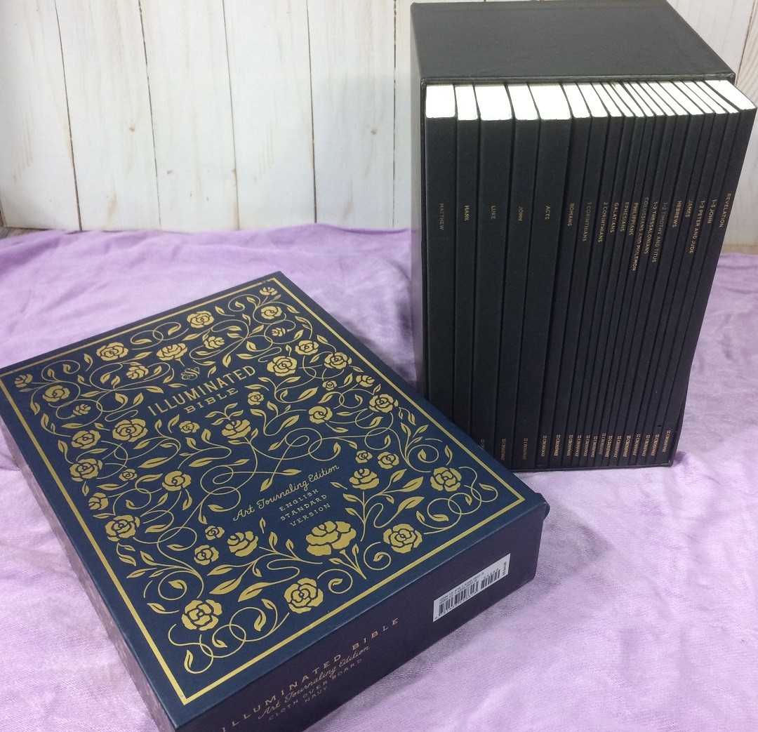 esv new testament illuminated scripture journal set