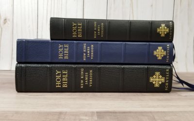 Schuyler NKJV Quentel Thinner Edition in Navy Blue Calfskin