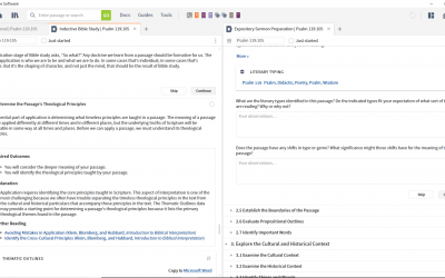 A Look at Logos 8 Workflows – Save 10% and get 5 free books