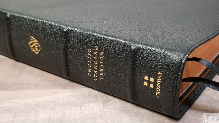 Goatskin Holy Bible: English Standard Version Preaching Bible Verse-by-verse Edition Black 