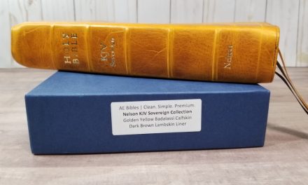 Golden Yellow Badalassi Carlo Bible Rebind from AE Bibles
