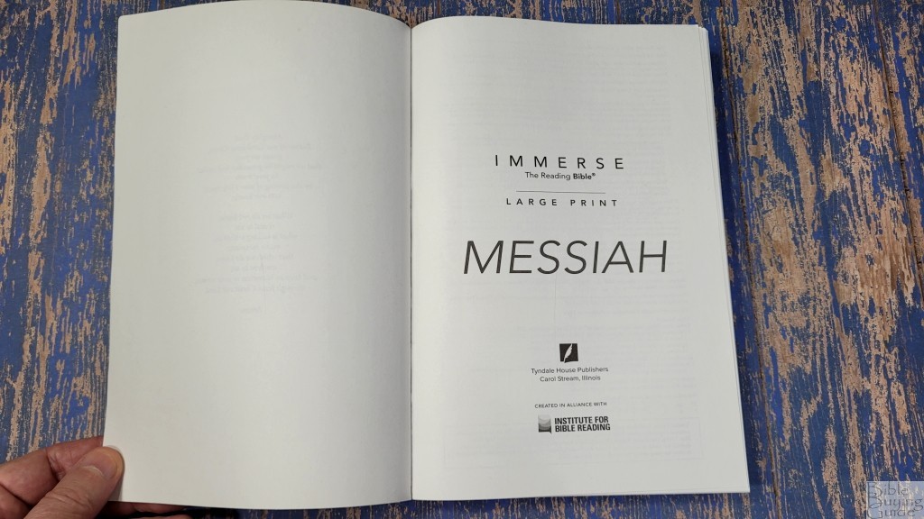 Immerse Messiah Large Print Bible
