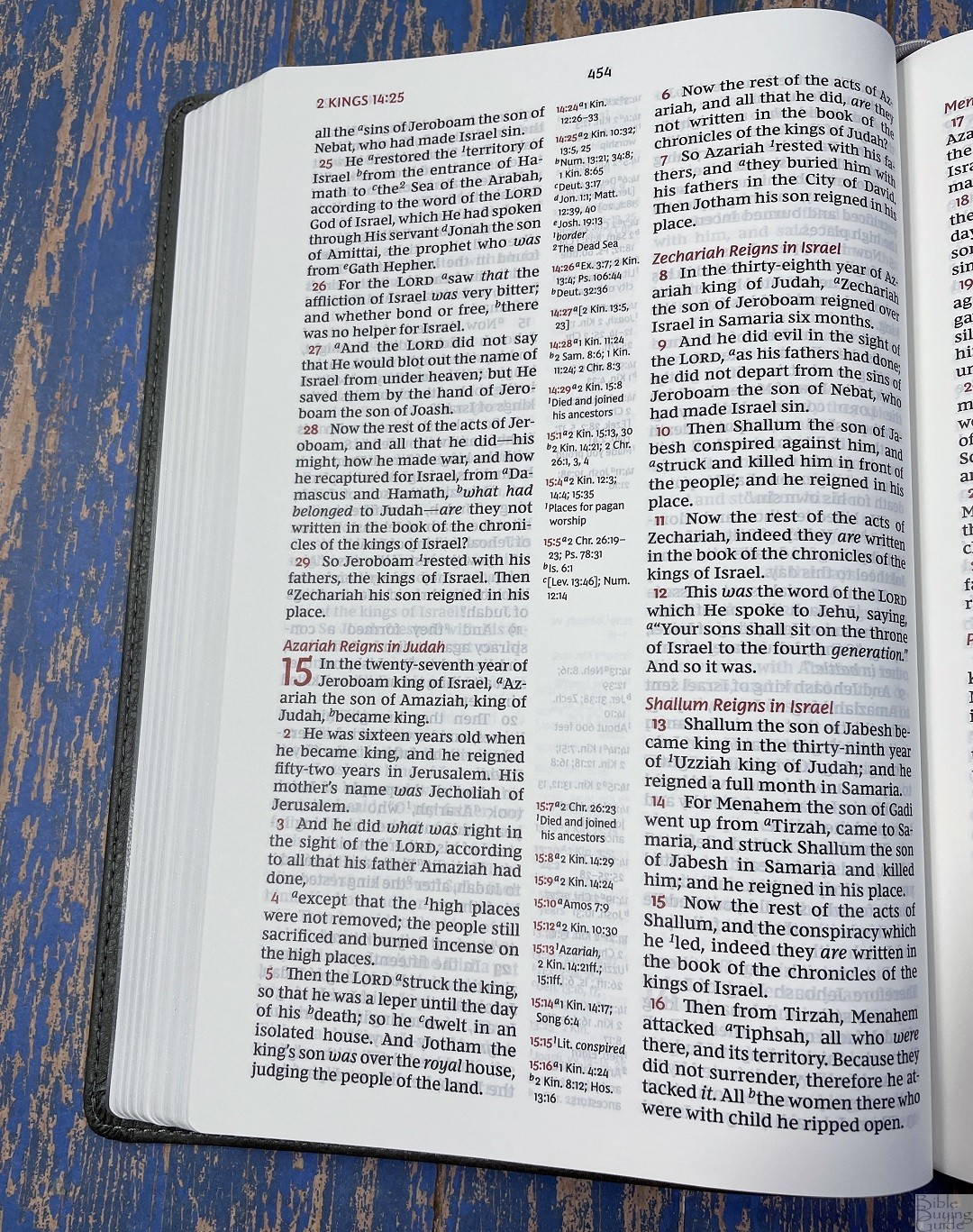 Gray NKJV Center Column Reference Bible (17) Bible Buying Guide