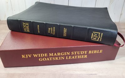 KJV Wide Margin Classic Study Bible in Goatskin