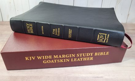 KJV Wide Margin Classic Study Bible in Goatskin