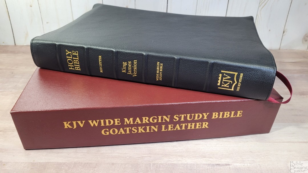 KJV Wide Margin Classic Study Bible in Goatskin