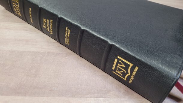 KJV Wide Margin Classic Study Bible in Goatskin - Bible Buying Guide