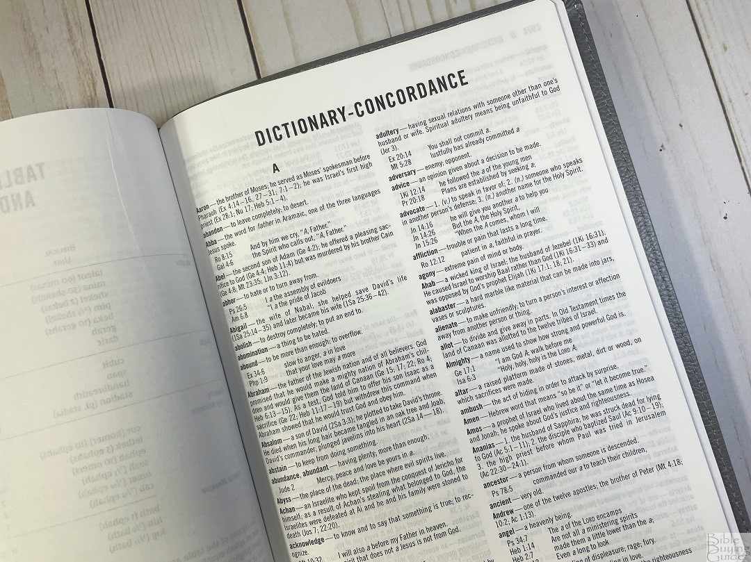 The Jesus Bible Artist Edition Dictionary/Concordance