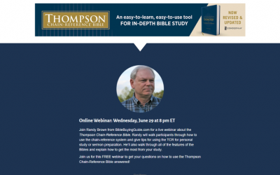 Free Thompson Chain-Reference Bible Webinar