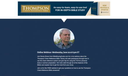 Free Thompson Chain-Reference Bible Webinar
