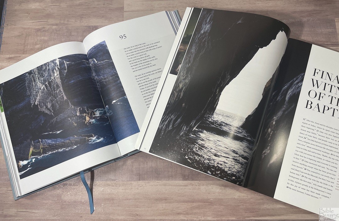 ESV Psalms Photography Edition and Kindred Bible John Edition Photos