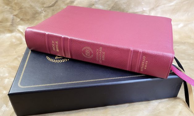 LSB Giant Print Reference Bible in Burgundy Goatskin Review