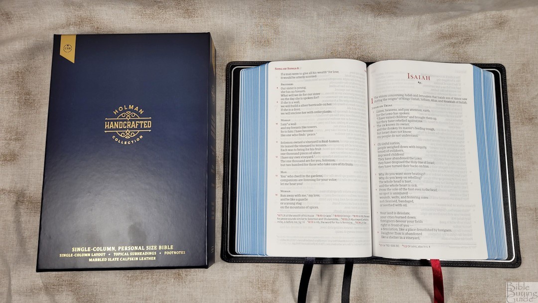 CSB Single-Column Personal Size Handcrafted Review (3) - Bible Buying Guide