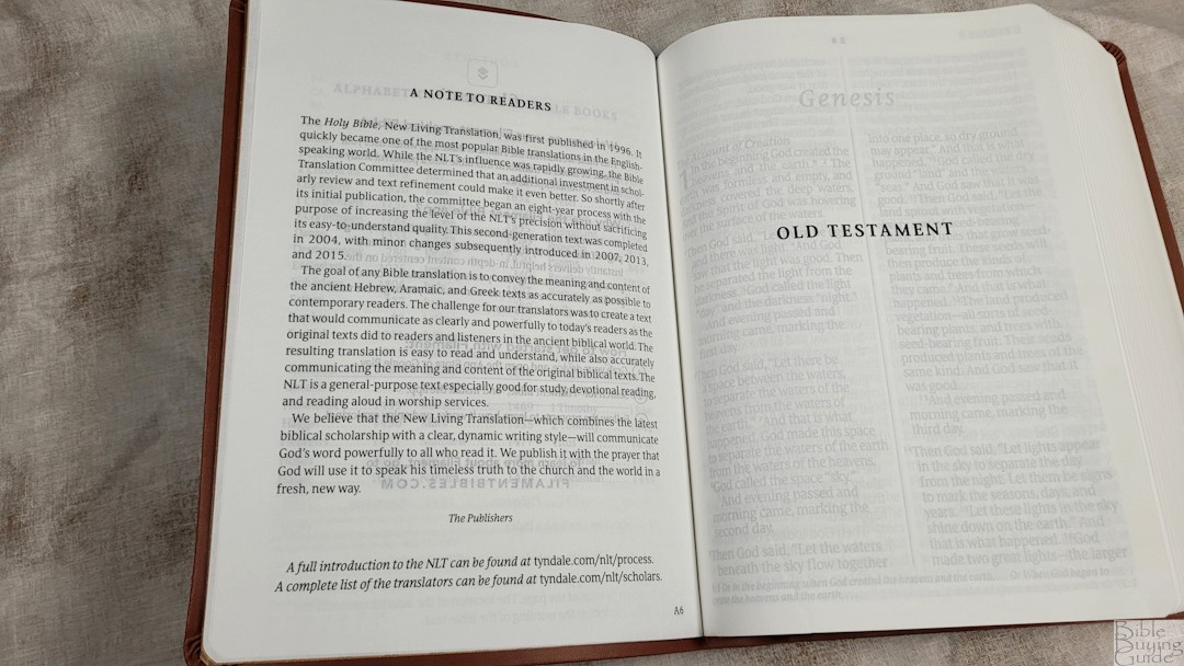 NLT Giant Print Premium Value Bible Review