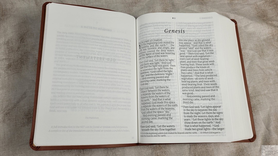 NLT Giant Print Premium Value Bible Review