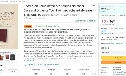 50% off Thompson Chain-Reference Sermon Notebook