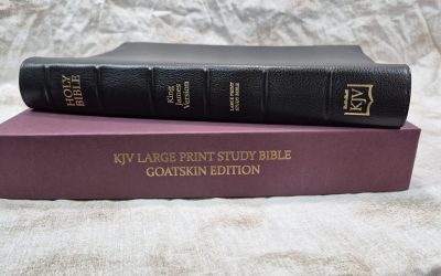 KJV Large Print Classic Study Bible in Goatskin