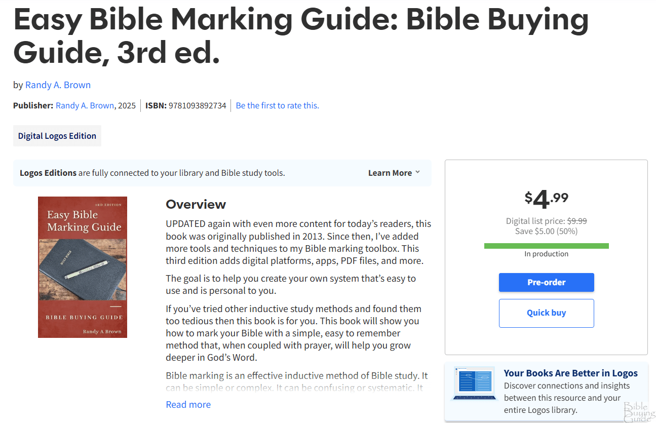 Bible Buying Guide Study Bundle on Logos - Bible Buying Guide