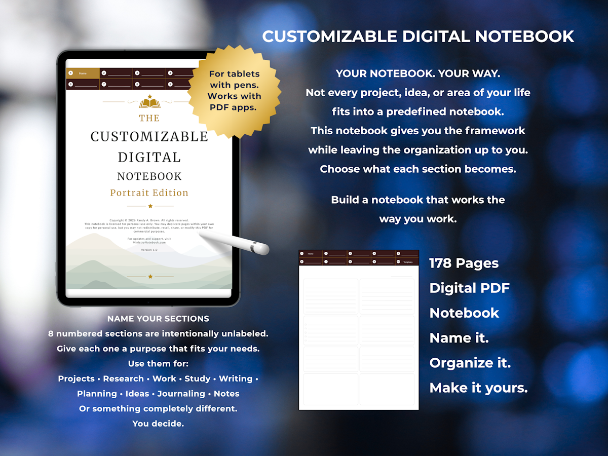 Customizable Digital Notebook Portrait Edition - Bible Buying Guide